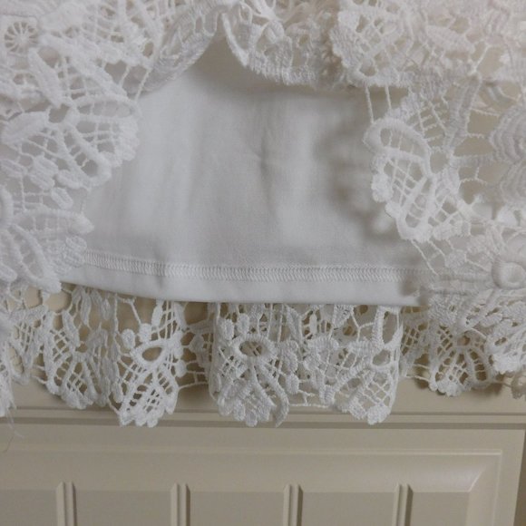 Women's Bella Ella White Lace Midi Dress, Size M - Picture 6 of 8